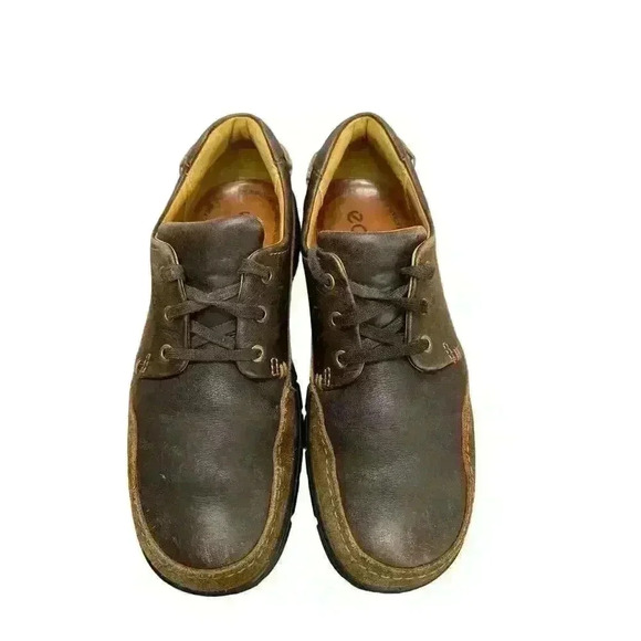 ECCO Men’s Brown Suede/Leather Receptor Comfort Walking Shoe Ero Size 43 US 10 - Picture 6 of 10